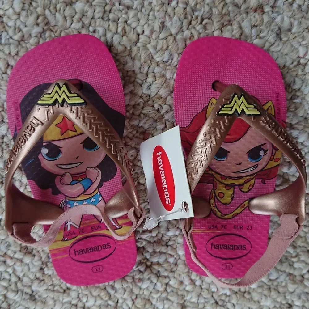 Havaianas baby wonder woman flip flops